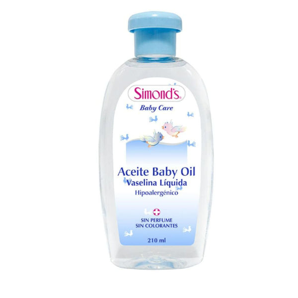Simonds Aceite Baby Oil Vaselina Liquida Hipoalergénico 200 ml