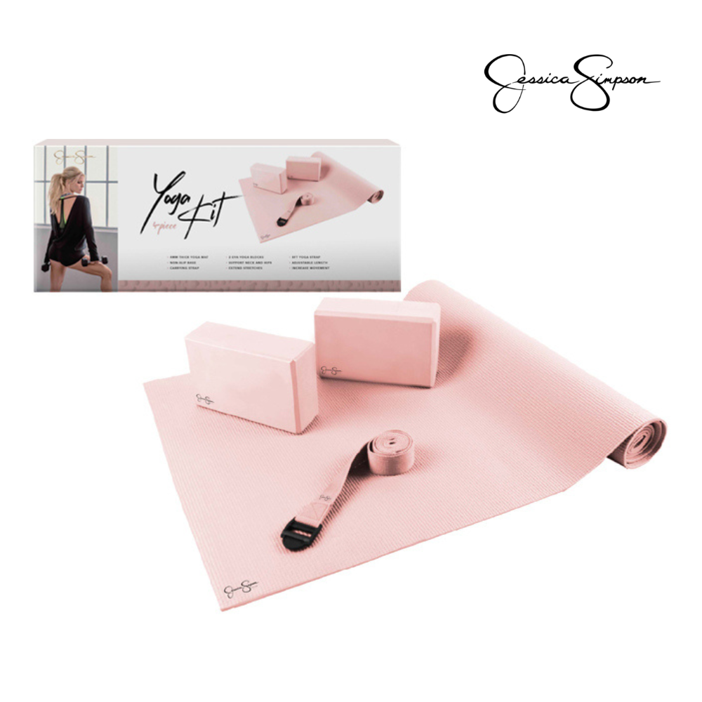 JESSICA SIMPSON Yoga Kit 4 Piezas Rosado
