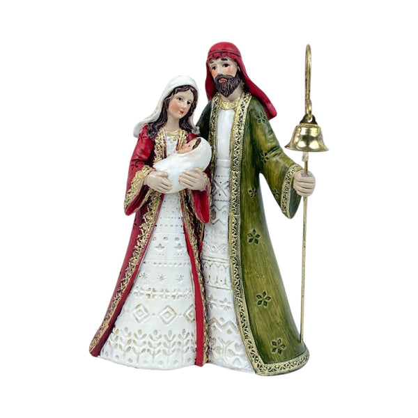 Sagrada Familia 12.5X6.5X17 cm Poliresina Dorado/Rojo/Blanco