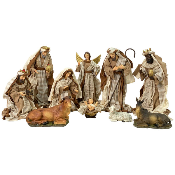 Jg De Nacimiento Poliresina/poliester 10 pzas 21X20X40.5cm