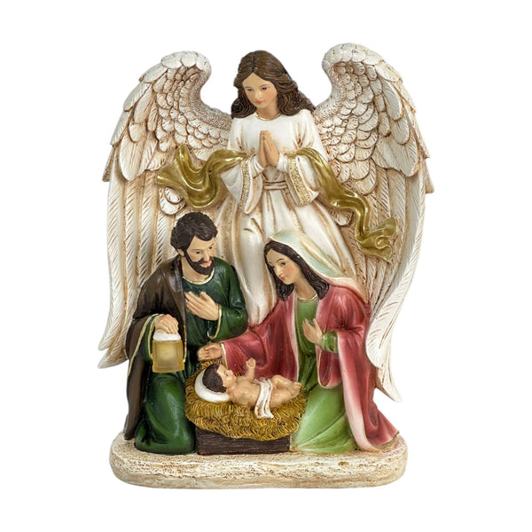 Pesebre Con Angel A/Bateria 2 20.80X10.40X25.60cm