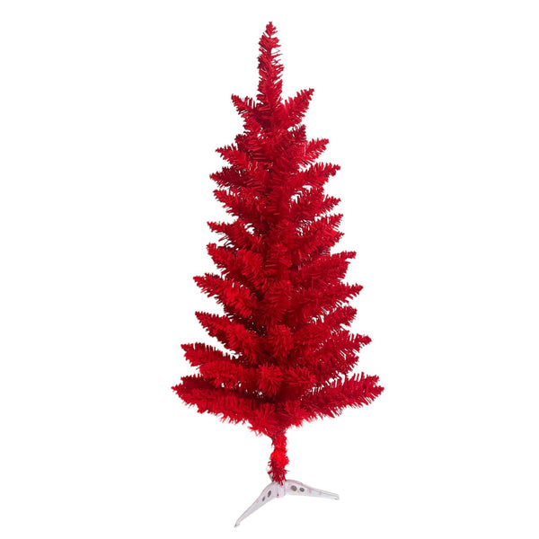 Árbol navideño rojo