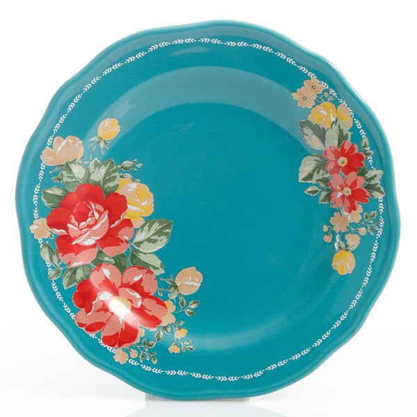 PLATO DE 8.5 PULGADAS DE CERAMICA MARCA PIONNER WOMAN COLECCIÓN VINTAGE FLORAL