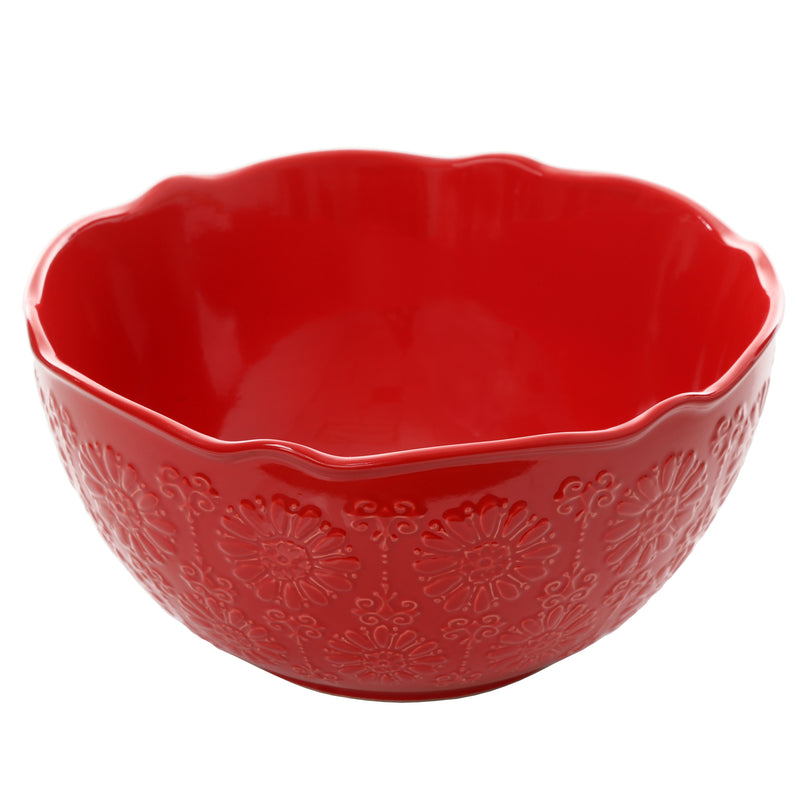JUEGO DE 3 BOWLS DE CERAMICA MARCA PIONEER WOMAN COLECCIÓN FLORAL BURSTS
