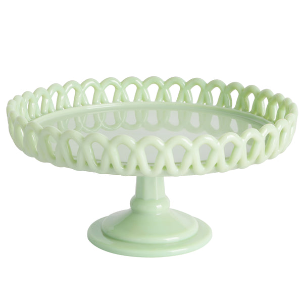 SOPORTE PARA TORTA DE VIDRIO DE 21.5 CM X 10.8 CM MARCA MARTHA STEWART COLECCIÓN HIGHBROOK