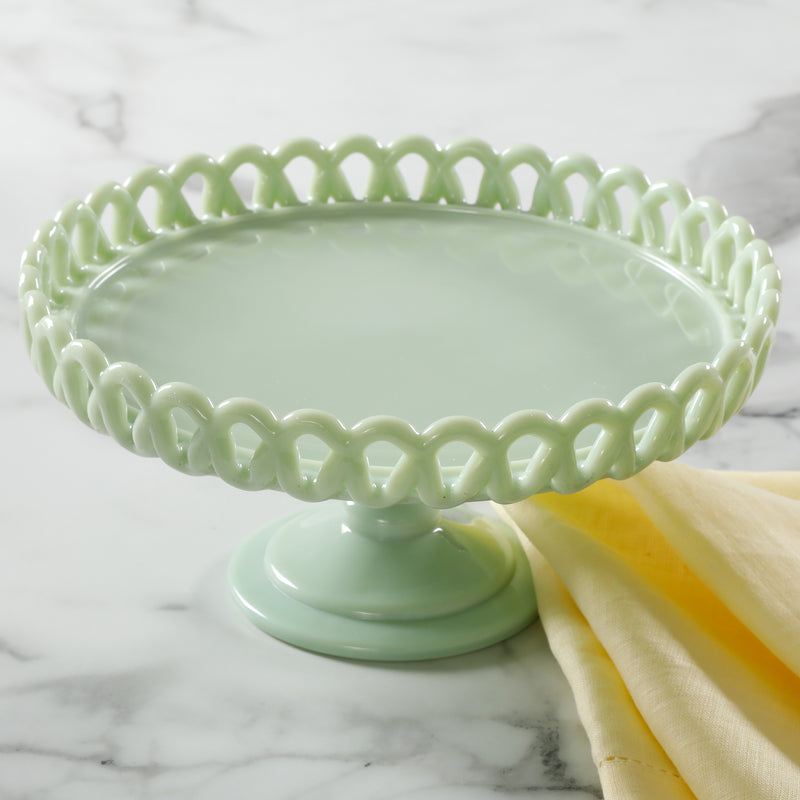 SOPORTE PARA TORTA DE VIDRIO DE 21.5 CM X 10.8 CM MARCA MARTHA STEWART COLECCIÓN HIGHBROOK