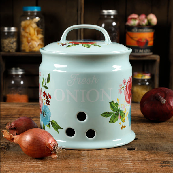 PORTAAJOS DE CERAMICA DE 20 CM MARCA PIONEER WOMAN COLECCIÓN MELODY