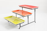 FUENTE DE CERAMICA DE 3 NIVELES MARCA GIBSON HOME COLECCIÓN CRENSHAW