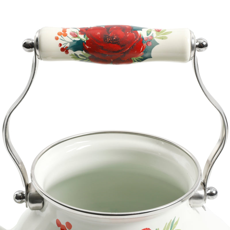 TETERA DE 1.8 LITROS DE ACERO MARCA PIONEER WOMAN COLECCIÓN CHEERFUL ROSE
