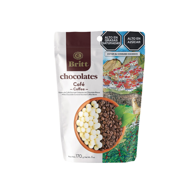 CHOCOLATE BLANCO C/ CAFÉ BRITT 170 GR