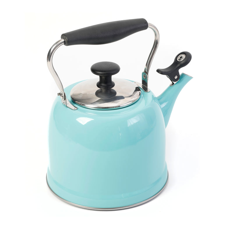 TETERA DE 2 LITROS DE ACERO INOXIDABLE MARCA MARTHA STEWART EVERYDAY COLECCIÓN LILY POND