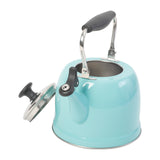 TETERA DE 2 LITROS DE ACERO INOXIDABLE MARCA MARTHA STEWART EVERYDAY COLECCIÓN LILY POND
