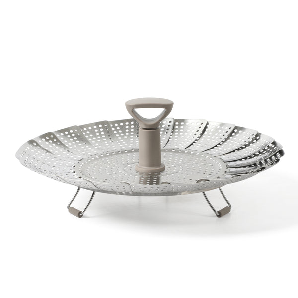 VAPORERA DE ACERO INOXIDABLE DE 22.8 CM PLEGABLE MARCA MARTHA STEWART COLECCIÓN RICHBURN