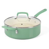 SARTEN CON TAPA DE 4.3 LITROS DE ALUMINIO MARCA MARTHA STEWART EVERYDAY COLECCIÓN CHARLEMONT