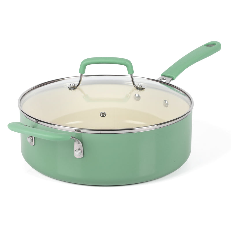 SARTEN CON TAPA DE 4.3 LITROS DE ALUMINIO MARCA MARTHA STEWART EVERYDAY COLECCIÓN CHARLEMONT