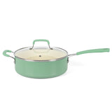 SARTEN CON TAPA DE 4.3 LITROS DE ALUMINIO MARCA MARTHA STEWART EVERYDAY COLECCIÓN CHARLEMONT