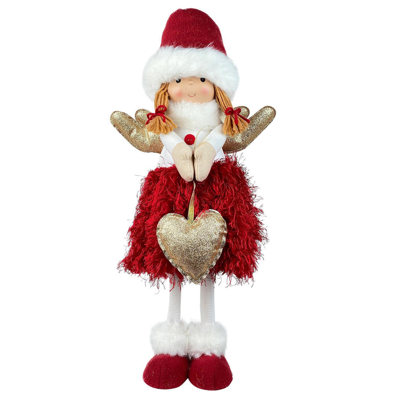 Muñeca Santa Rojo/Blanco 24X15X48 cm