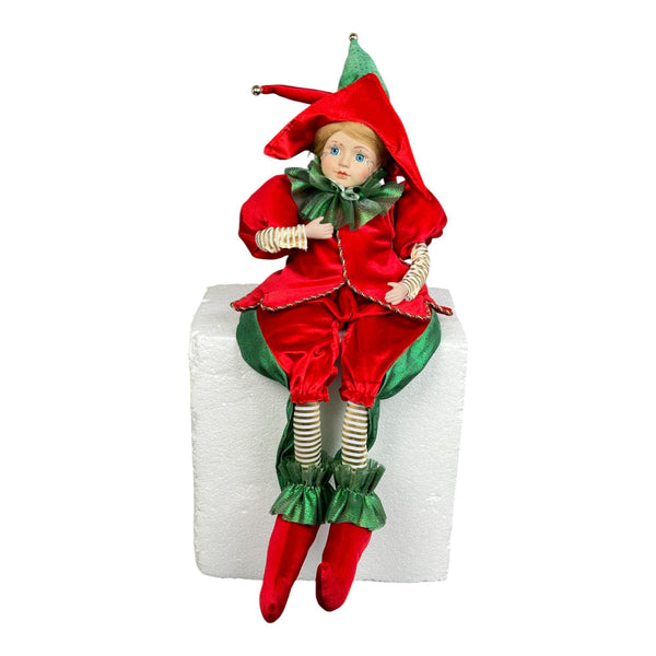 Arlequin Rojo C/Musical C/Movimiento 18X15X56cm Polister/Porcelana
