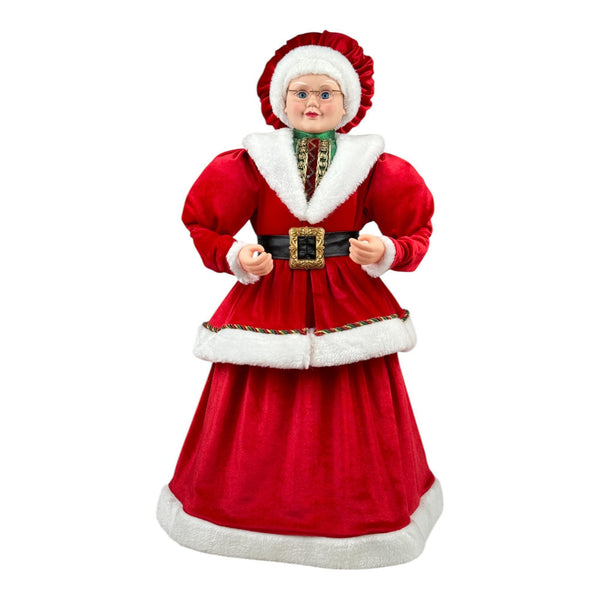 Mama Santa Parada Vestido Rojo/Blanco  28X12X61cm Poliester/Plastico