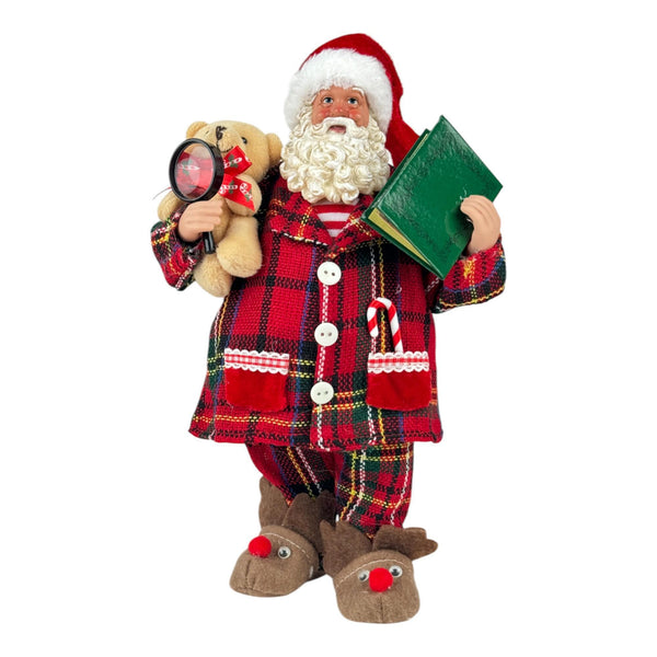 Santa Parado Rojo 16X9X28cm Poliester/Plastico