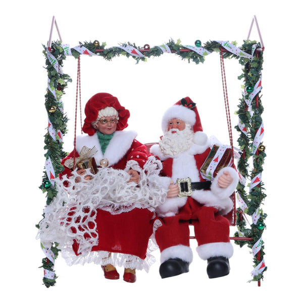 Jg Mama Santa /Santa En Columpio 31X25X36cm Poliester/Plastico