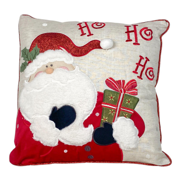 Cojin Decr Santa HO HO 500g Poliester/Lino