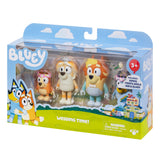 PACK X4 FIGURAS BODA BLUEY