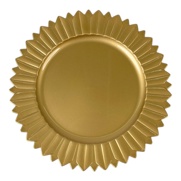 Portaplato Dorado  33X33X2cm Plastico