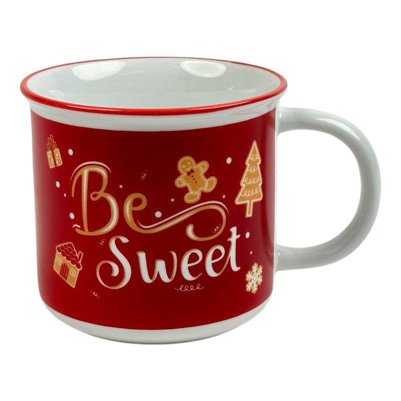 Taza Roja 12OZ 12ml 9.6X9.6X9cm Ceramica