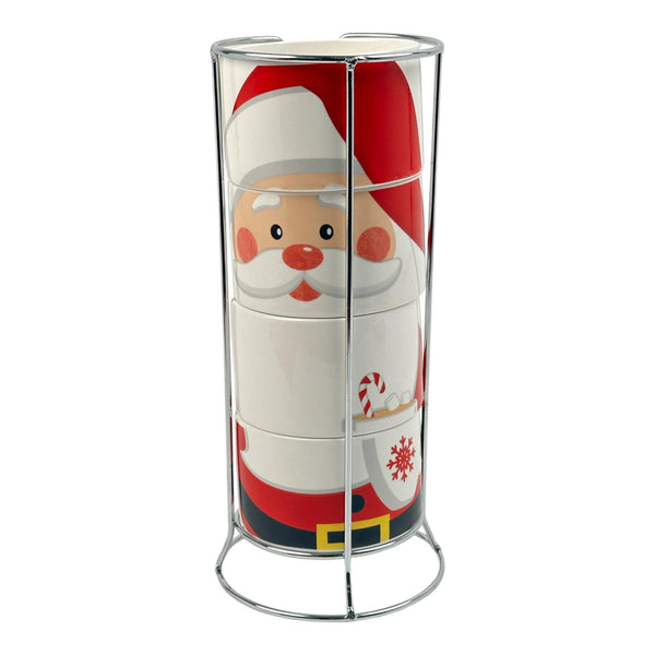 Jg De Tazas  Deco Noel 10OZ 4pzas Ceramica
