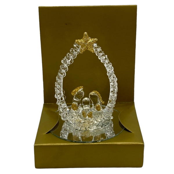 Adorno Colgante Deco Navidad 7.5x6.4x10 cm Vidrio
