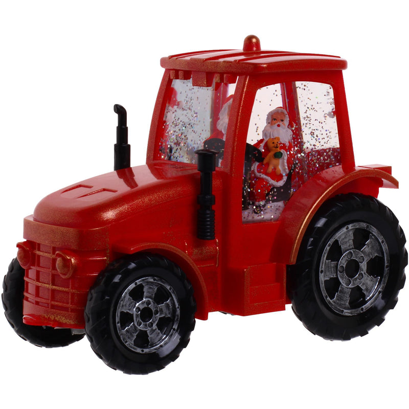 Tractor Santa Con Luz