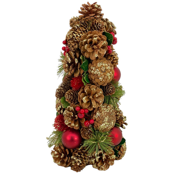 PIÑA DECOR NAVIDAD 15.5X15.5X31CM FOAM/PIÑA