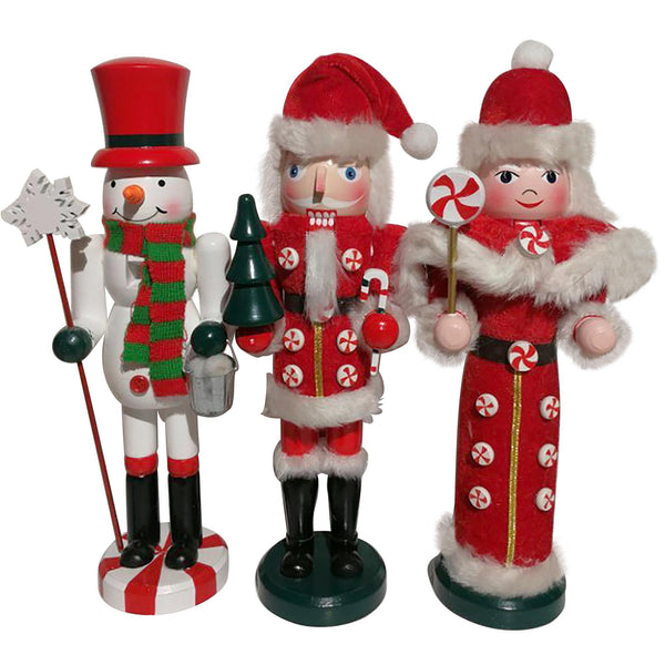 Cascanueces Decor Noel 3Surt 30cm Madera