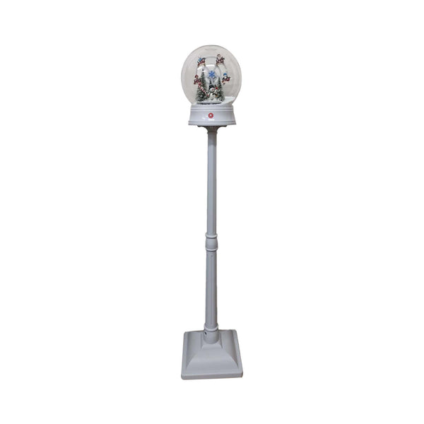 Faro Plateado C/Luz/Musica A/Bateria 3 32X32X153cm Plastico/Poliresina