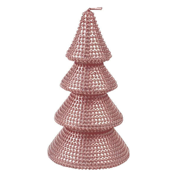 Vela De Cera Arbol Rosado  7.5X7.5X13.3cm