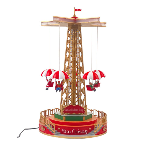 Escena Navidad Carrusel  C/Luz C/Mus C/Mov 24.5X24.5X44.5cm Plastico