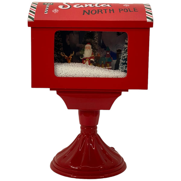 Mini Caja D/Correo Decor Navidad C/Luz C/Musica C/Movimiento27.5X20X40cm Plastico