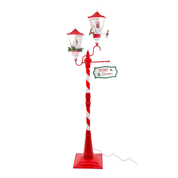 Farol Deco Navidad C/Luz C/Mus C/Mov 55X37.50X195cm Plastico