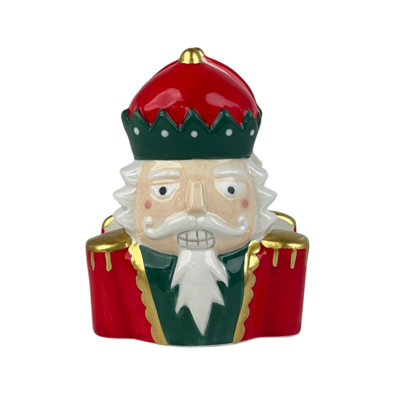 Servilletero Deco Cascanuez Rojo/Verde10.2X9.3X13cm Dolomita
