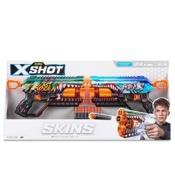 X-SHOT PACK X2 LANZADOR DE DARDOS SKINS GRIEFER X-SHOT