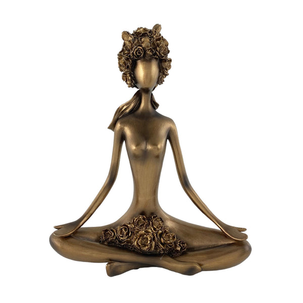 Figura Dama Color Bronce  24X9X30cm