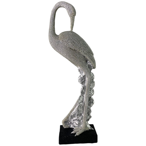 Grulla Grabada Color Plata 10X5.9X29.2cm