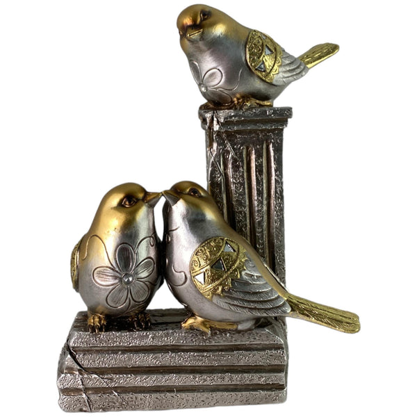 Aves Decorativas Con Pedestal 19.8X14X26CM