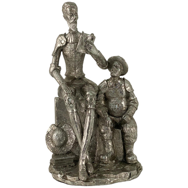 Don Quijote Y Sancho En PedestalL 18X16.5X31cm