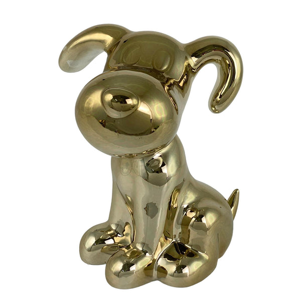Perro Color Bronce 18X16X23.8cm