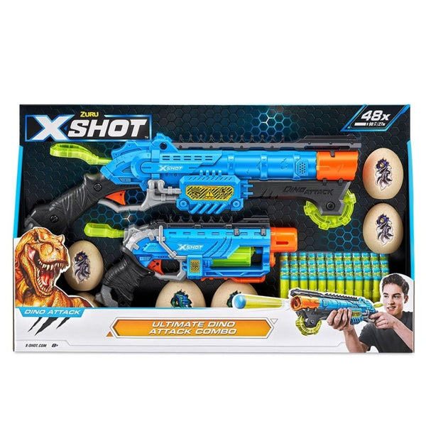 X-SHOT LANZADOR DE DARDOS X2 CLAW HUNTER Y DINO STRIKER X-SHOT