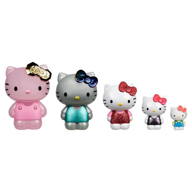 PACK X5 FIGURAS HELLO KITTY AND FRIENDS ANIVERSARIO 50AÑOS