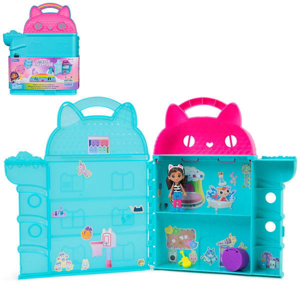 SET DE JUEGO MINI CASA PORTATIL V2 GABBYS DOLLHOUSE
