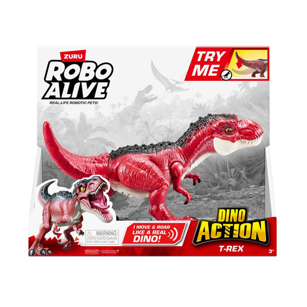 DINOSAURIO T-REX CON SONIDO ROBO ALIVE